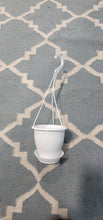 Load image into Gallery viewer, 4.5&quot; white plastic hanging planter
